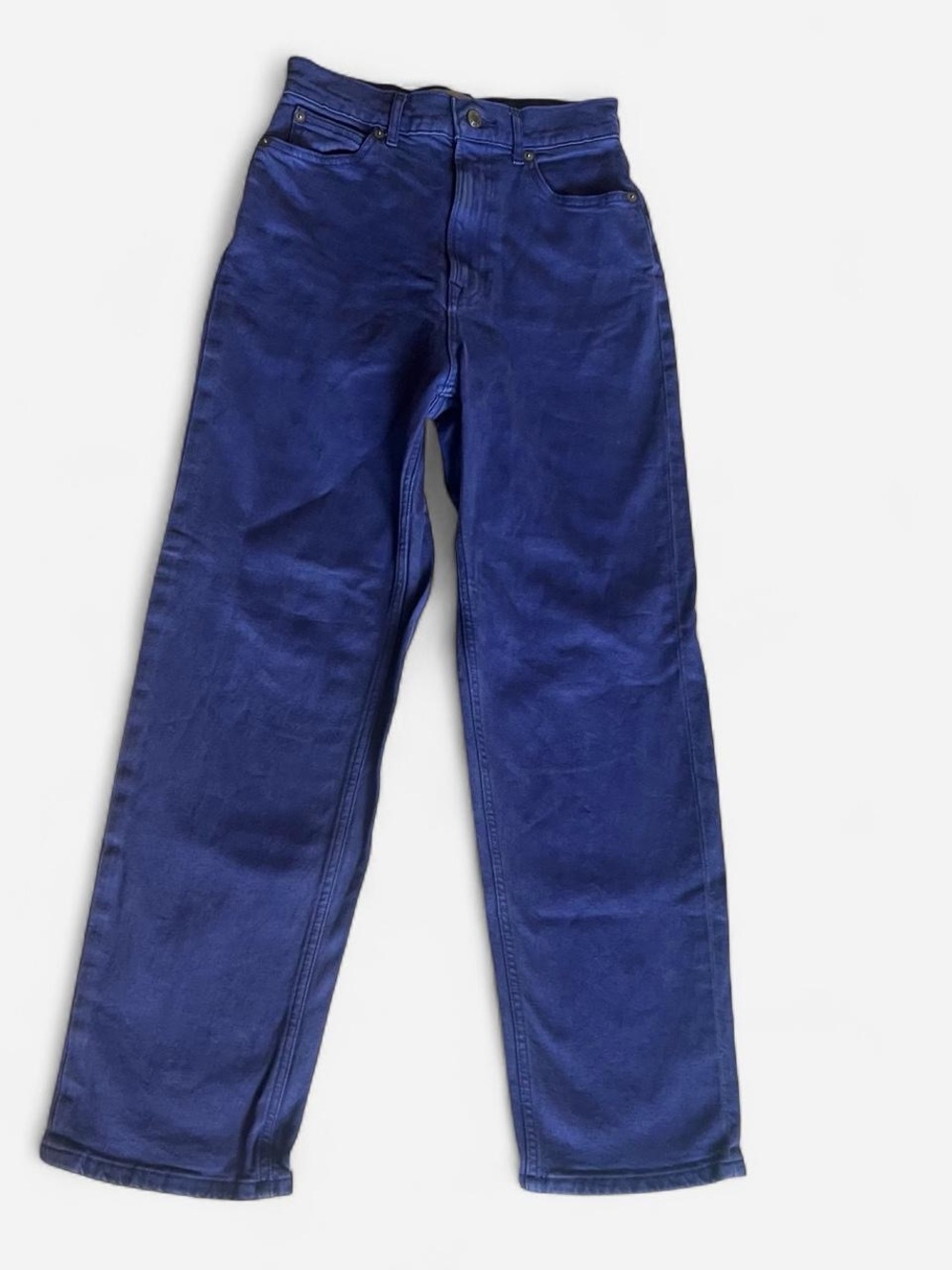 Everlane Way-High Jeans in Deep Lapis Blue - Size 25R
